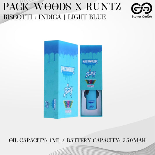 PACKWOODS x RUNTZ | BISCOTTI : INDICA | LIGHT BLUE