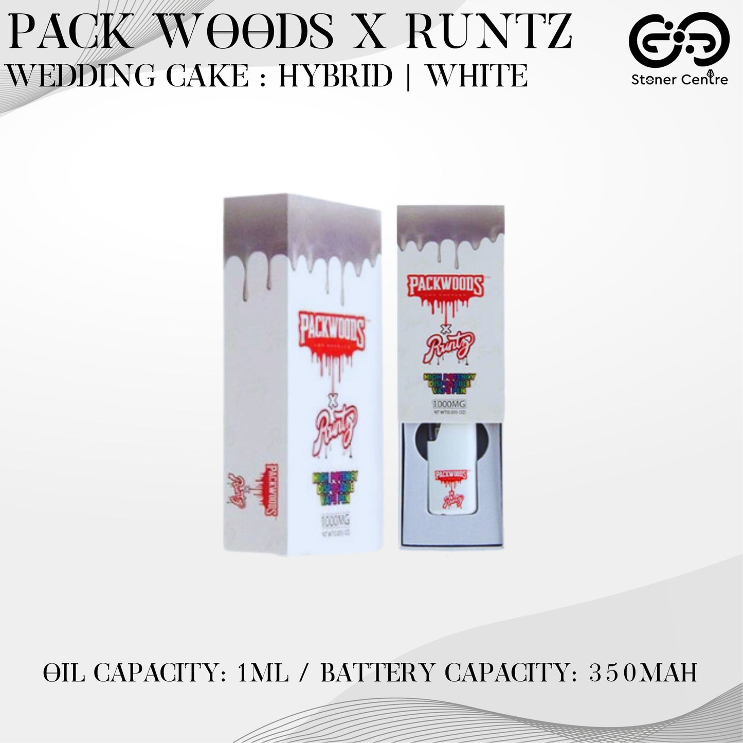 PACKWOODS x RUNTZ | WEDDING CAKE : HYBRID | WHITE