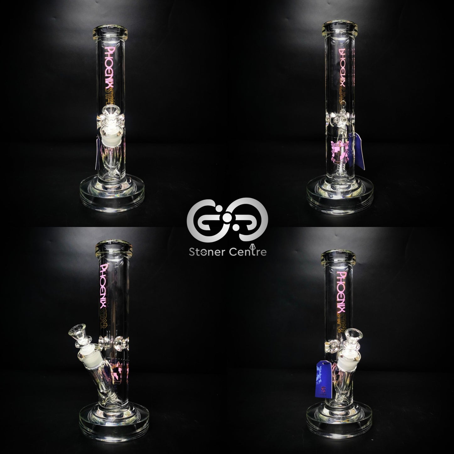 Glass Bong | PHOENIX STAIGHT 12 INCHES 9MM BASE THICK THICKEN JOINT AND EXTRA HEAVY BASE