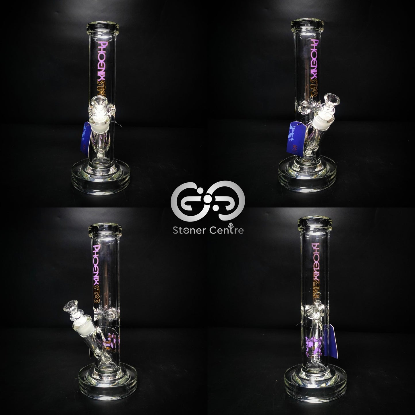 Glass Bong | PHOENIX STAIGHT 12 INCHES 9MM BASE THICK THICKEN JOINT AND EXTRA HEAVY BASE