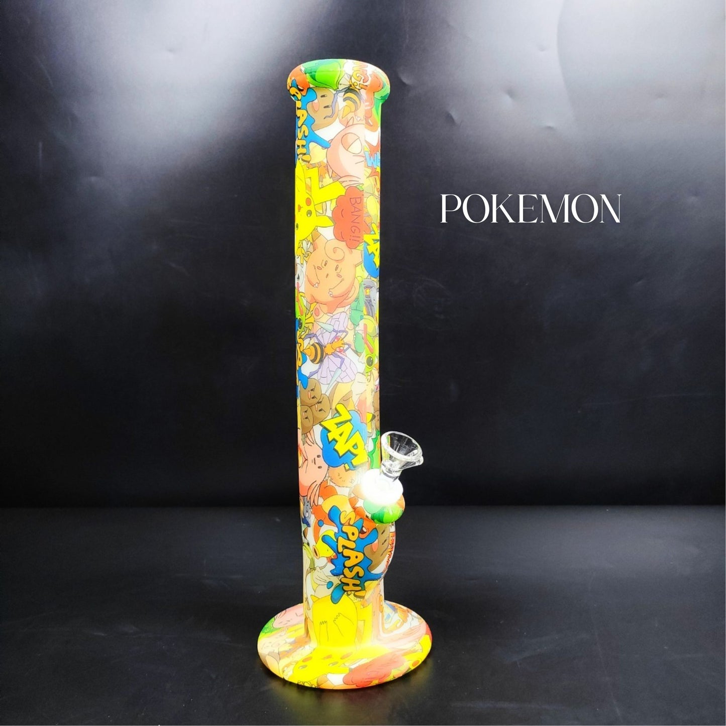 Glass Bong | GLOW IN THE DARK SILICONE STRAIGHT 14 INCH - SILICONE UNBERAKABLE BONG