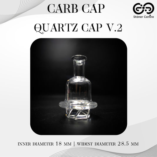 CARB CAP | QUARTZ CAP V.2  18 MM INNER DIAMETER 28.5 MM WIDEST DIAMETER