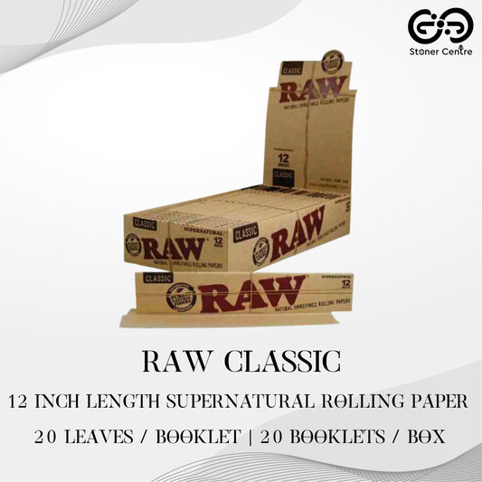 ROLLING PAPER | RAW 12" LENGTH SUPERNATRUAL ROLLING PAPER