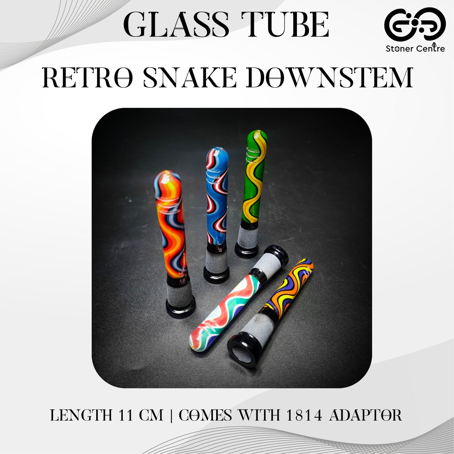 GLASS TUBE | RETRO SNAKE DOWNSTEM 1814 MM