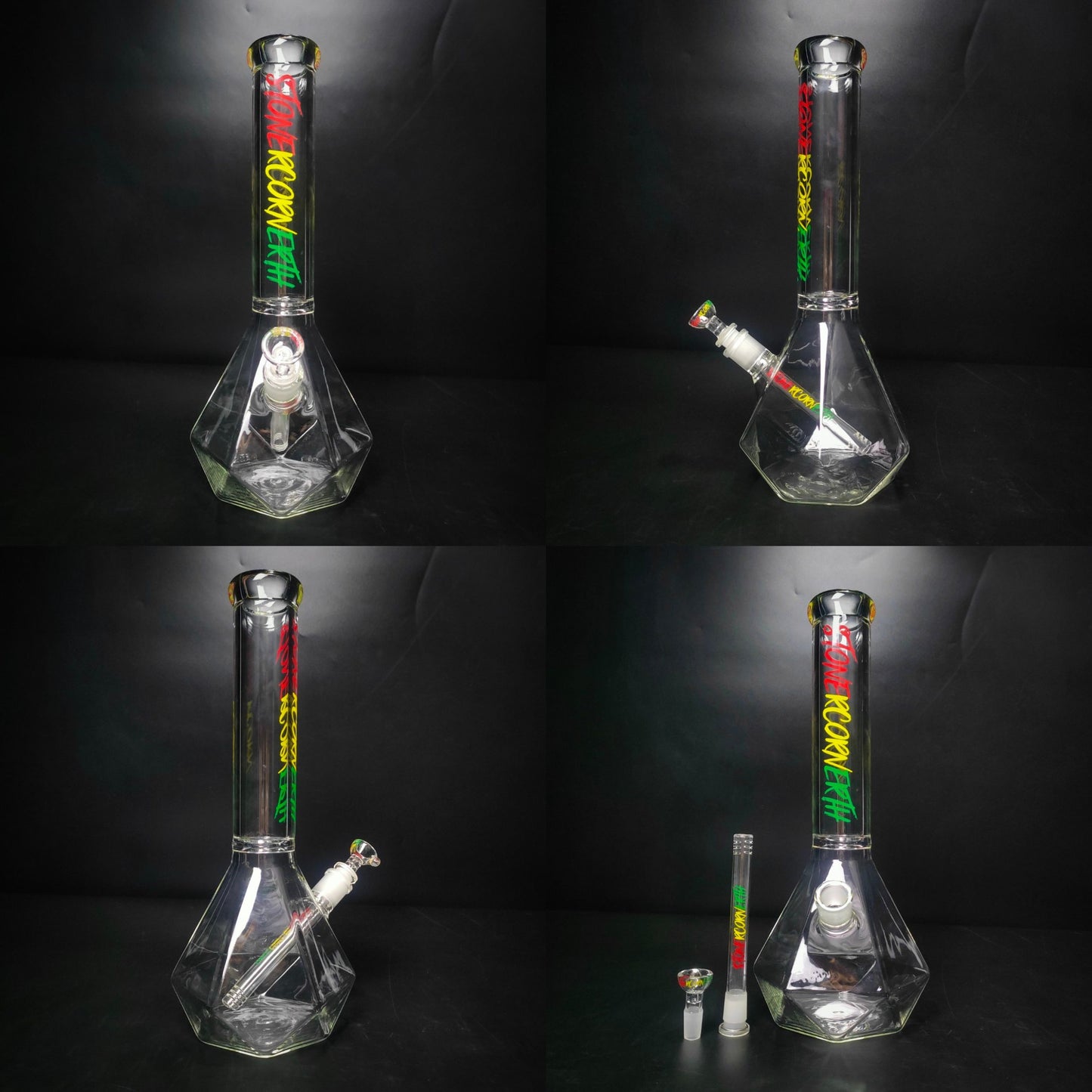Glass Bong | STONERCORNERTH DIAMOND BONG 14 INCH