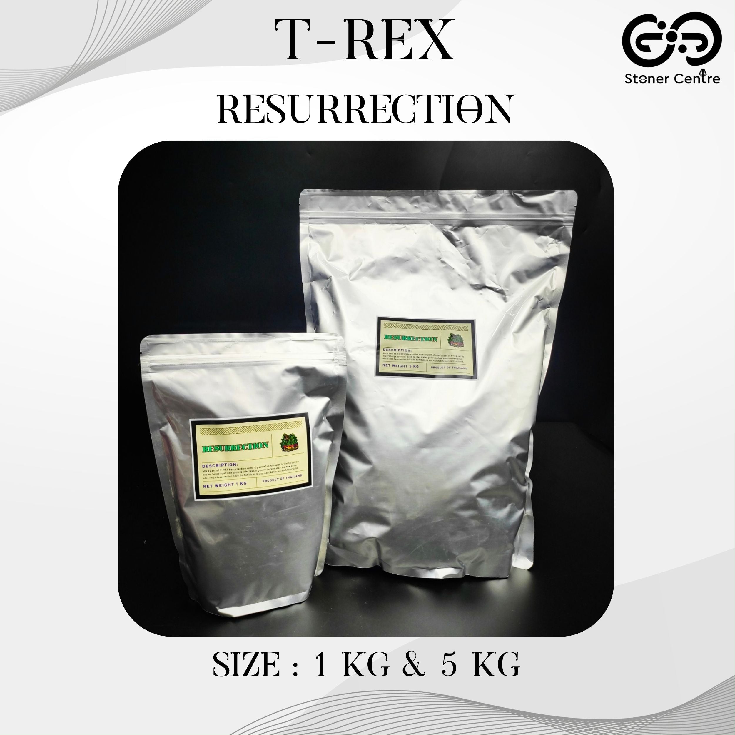 GROWING TOOLS | T-REX RESURRECTION 1 KG / 5 KG – Stonercentre.com