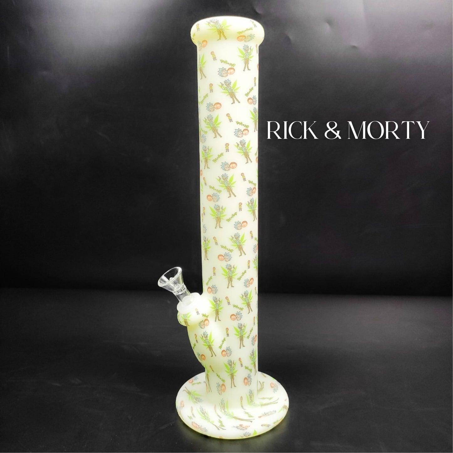 Glass Bong | GLOW IN THE DARK SILICONE STRAIGHT 14 INCH - SILICONE UNBERAKABLE BONG