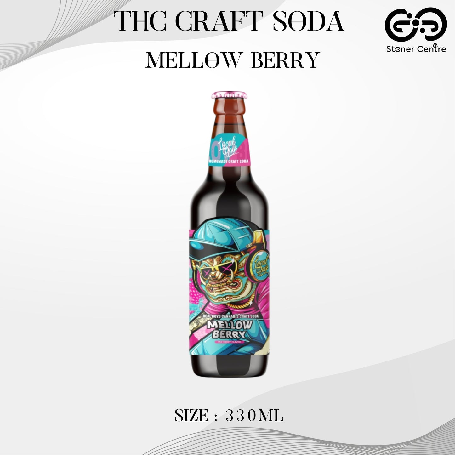 THC Craft Soda - Mellow Berry