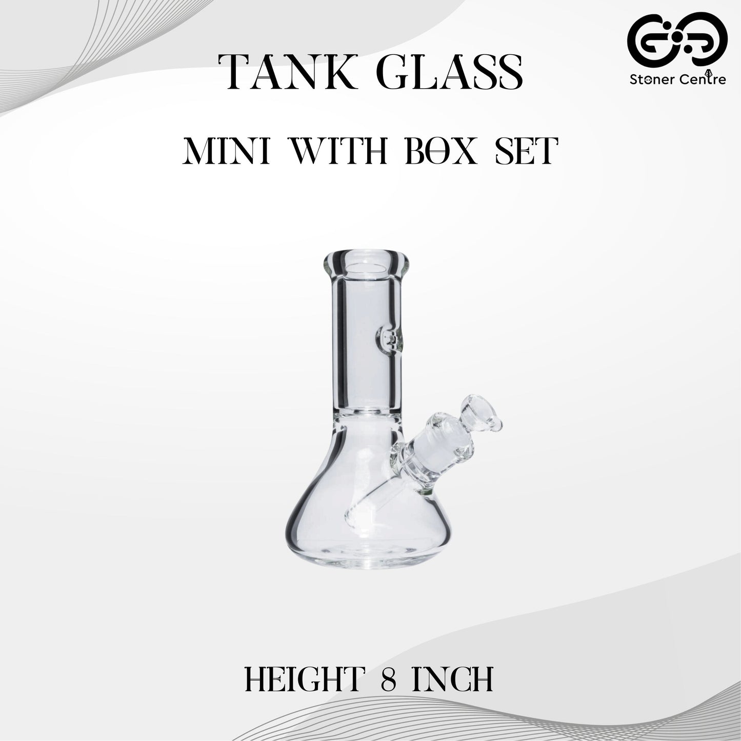 GLASS BONG | TANK GLASS MINI WITH BOX SET 8 INCH