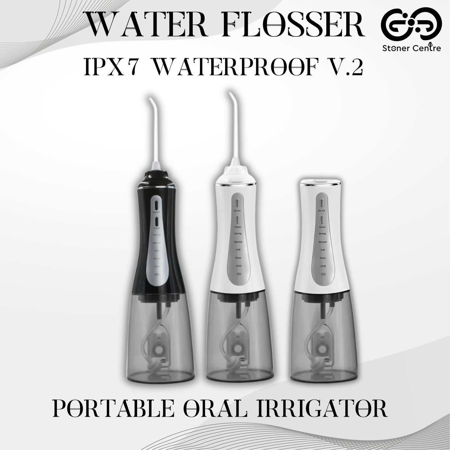 WATER FLOSSER | IPX7 WATERPROOF V.2 PORTABLE ORAL IRRIGATOR