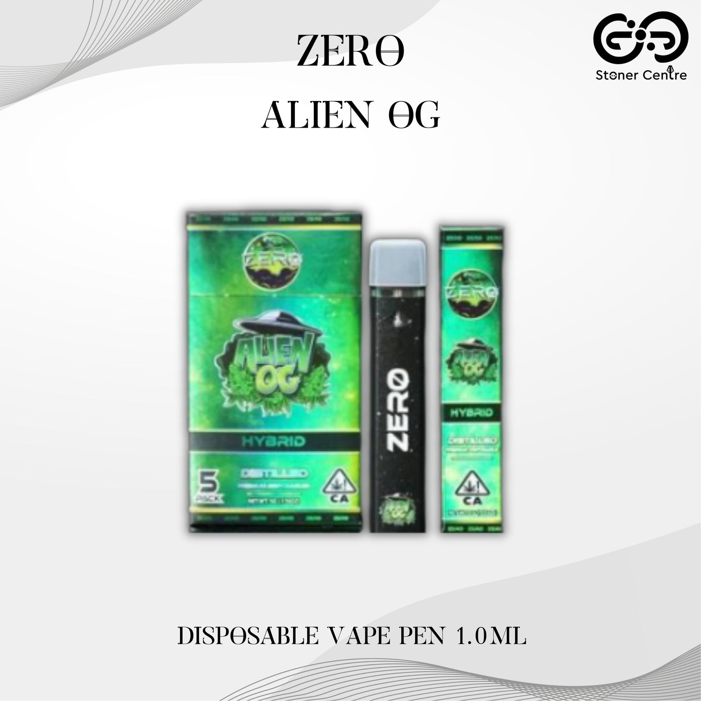 Zero Empty Cartridge | Alien OG Disposable Vape Pen 1.0ml