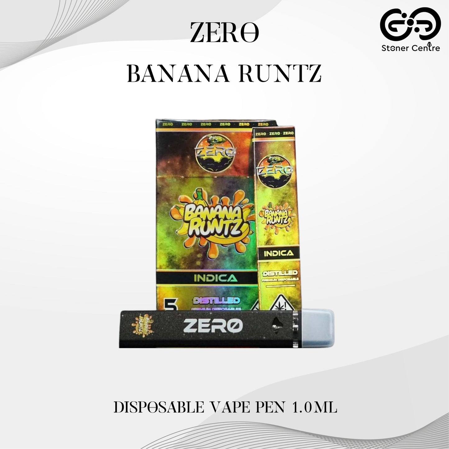 Zero Empty Cartridge | Banana Runtz Disposable Vape Pen 1.0ml